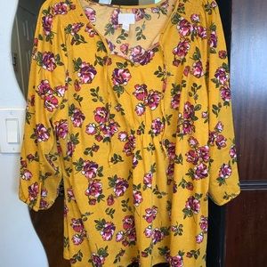 3/4 sleeve maternity shirt